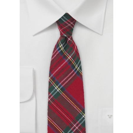 Scottish Tartan Plaid Skinny Tie
