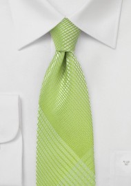 Trendy Plaid Tie in Daiquiri Green