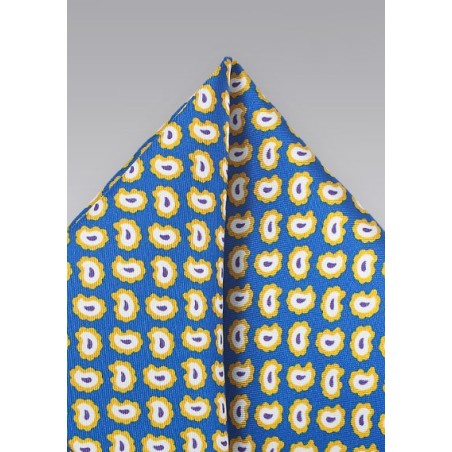 Pop Art Paisley Pocket Square
