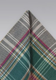 Autumn Madras in Green and Brown