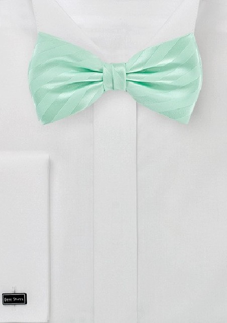 Striped Bow Tie in Honeydew