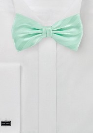 Striped Bow Tie in Honeydew