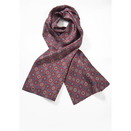 Medallion Print Silk Scarf