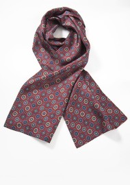 Medallion Print Silk Scarf