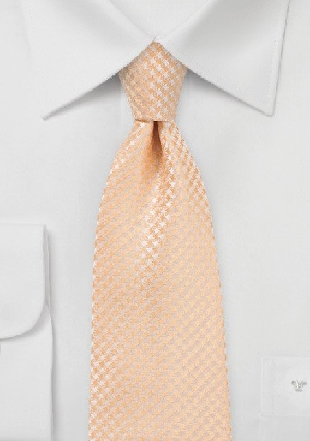 Textured Necktie in Soft Summer Peach