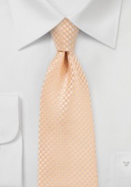 Textured Necktie in Soft Summer Peach