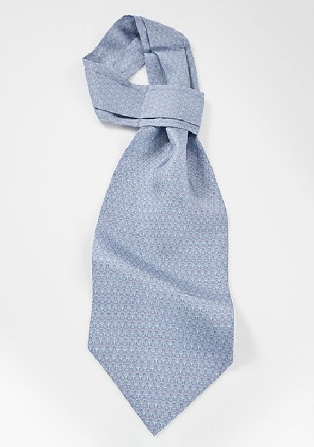 Graphic Print Silk Ascot