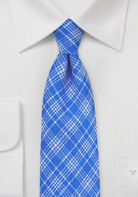 Horizon Blue Tie with Modern Checks