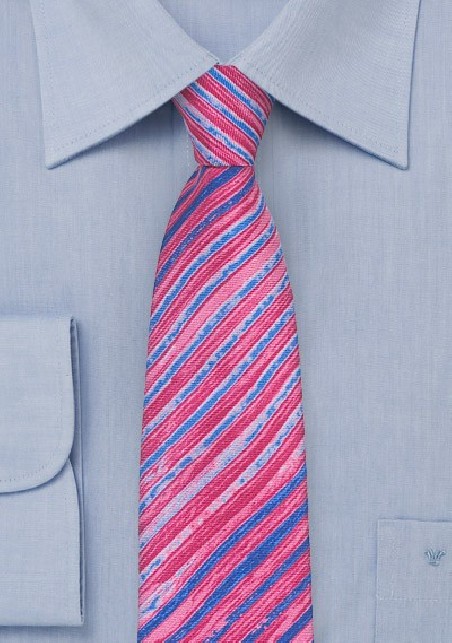 Tie Dye Stripes in Pink and Purple