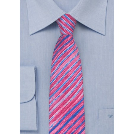 Tie Dye Stripes in Pink and Purple