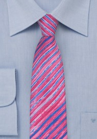 Tie Dye Stripes in Pink and Purple