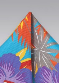 Hawaii Print Silk Pocket Square