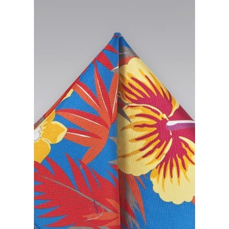 Tropical Silk Pocket Square