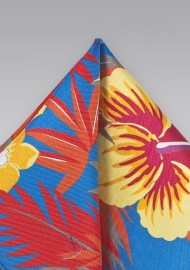 Tropical Silk Pocket Square