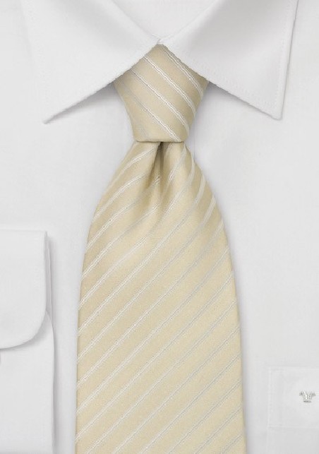 XL Wedding Tie in Light Champagne