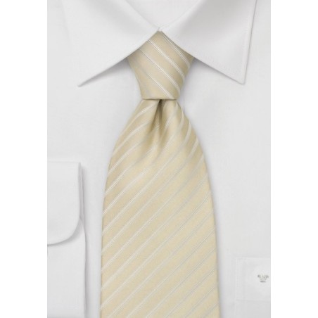 XL Wedding Tie in Light Champagne