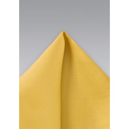 Golden Yellow Silk Pocket Square