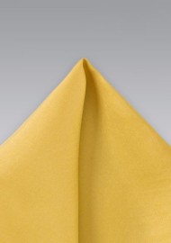 Golden Yellow Silk Pocket Square