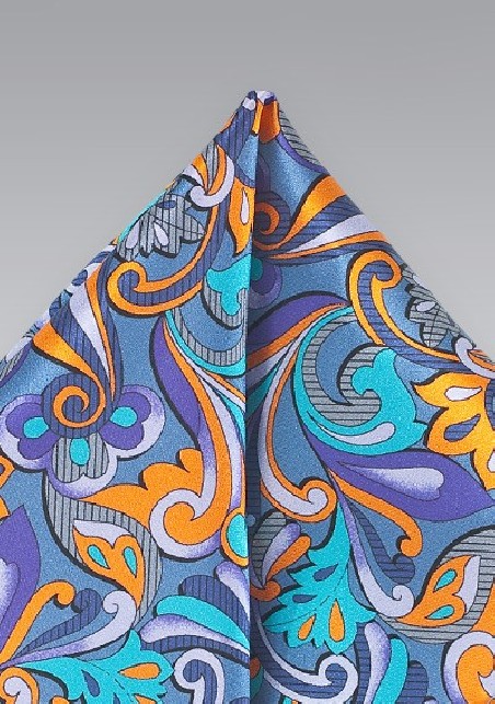 Art Nouveau Print Pocket Square