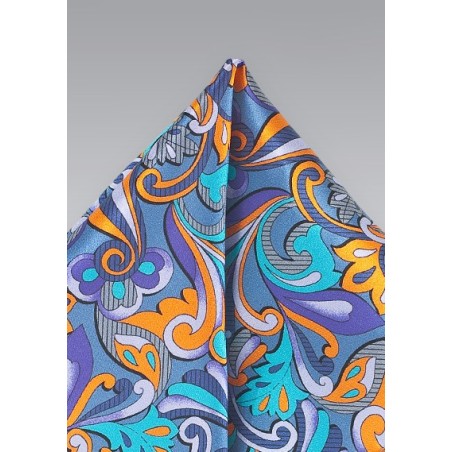 Art Nouveau Print Pocket Square