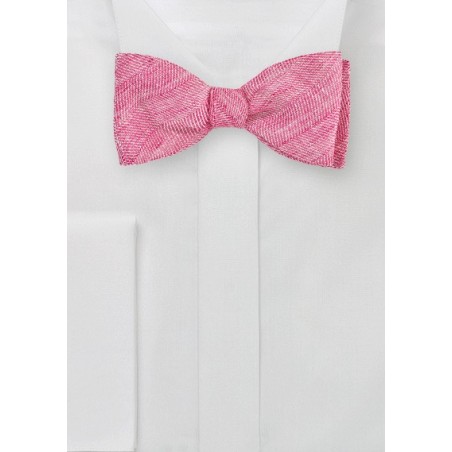 Red Linen Bow Tie