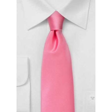Neon Coral Pink Necktie