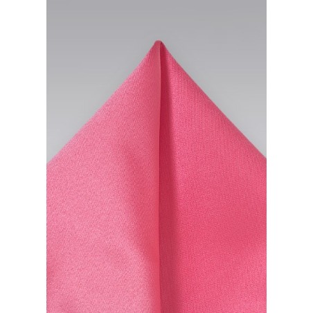 Neon Coral Colored Pocket Square
