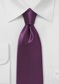 Solid Silk Necktie in Spiced Wine Red