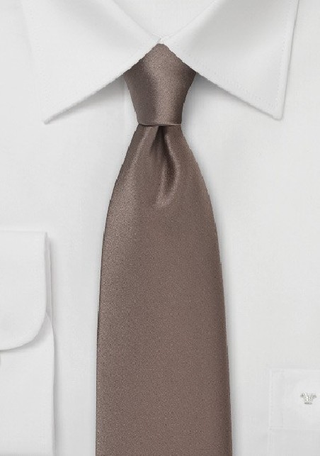 Latte Brown Colored Necktie