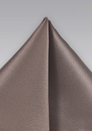 Latte Brown Mens Pocket Square