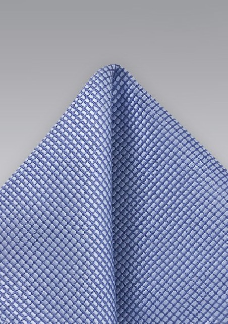Hydrangea Blue Texture Pocket Square
