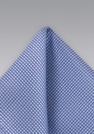 Hydrangea Blue Texture Pocket Square