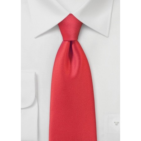 Poppy Red Mens Necktie