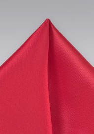 Poppy Red Mens Pocket Square