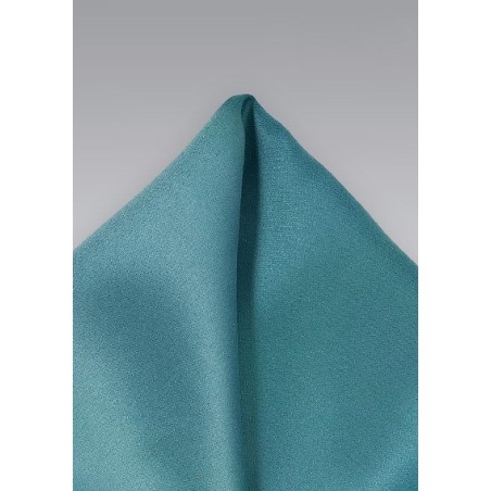 Light Teal Colored Pocket Square