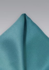 Light Teal Colored Pocket Square