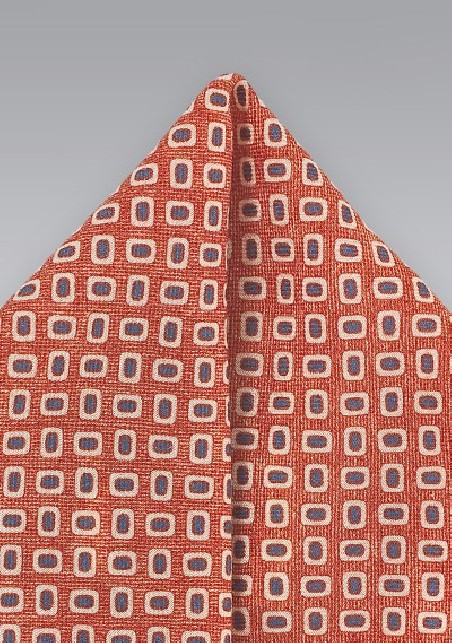 MOD Print Wool Pocket Square