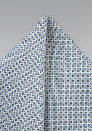 Graphic Print Silk Pocket Square