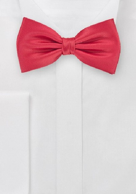 Bright Fiesta Red Bow Tie