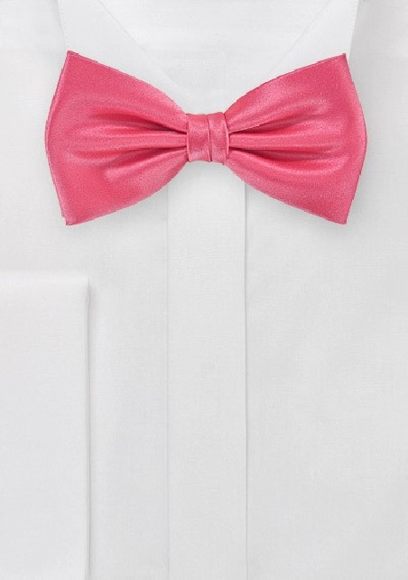 Bow Tie in Neon Coral