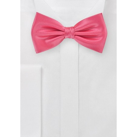 Bow Tie in Neon Coral