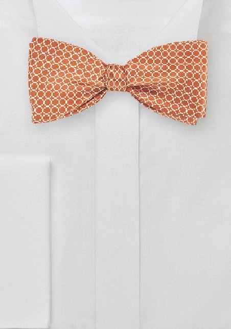 Vintage Design Bow Tie in Orange