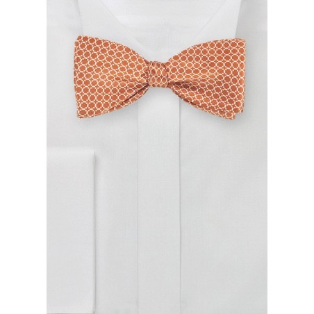 Vintage Design Bow Tie in Orange
