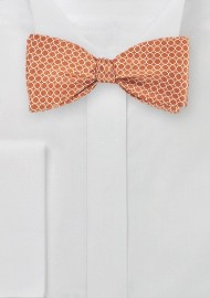 Vintage Design Bow Tie in Orange