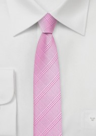 Bright Pink Skinny Tie