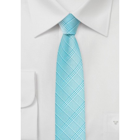 Skinny Mens Tie in Radiant Blue