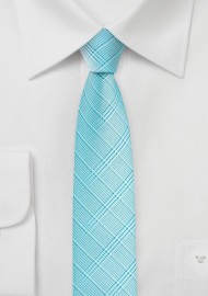 Skinny Mens Tie in Radiant Blue