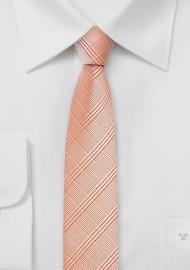 Skinny Tie in Pastel Orange