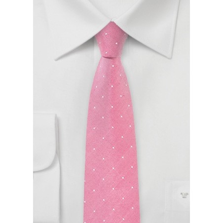 Confetti Pink Polka Dot Tie