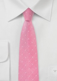 Confetti Pink Polka Dot Tie